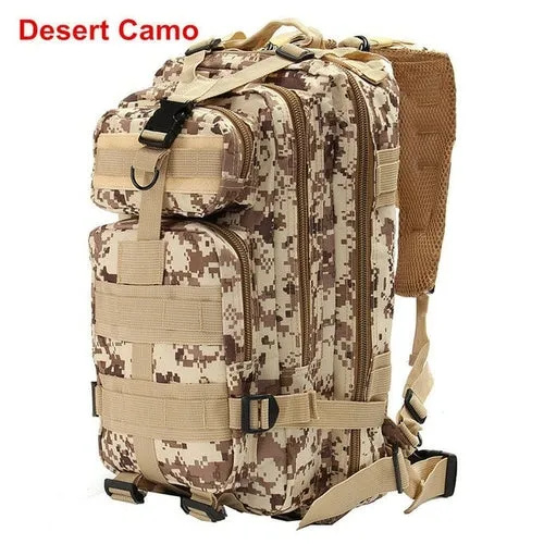 30L Military Tactical Rucksack Backpack Adjustable Travel Camping