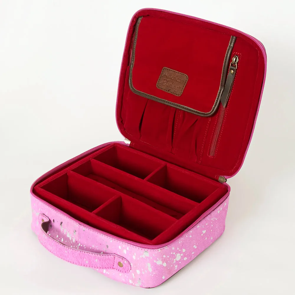 American Darling ADBGA232 Jewelry Case Hair-On Genuine Leather Women Bag Western Handbag Purse