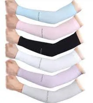 Aqua X Uv Protection Cooling Arm Sleeves (A Pair)( Free Size)- Bike, Run, Walk, Hike ,Outdoor