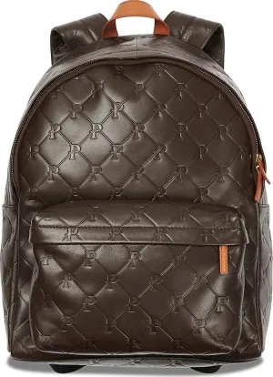 Backpack Palace Pal-M-Gram Leather Backpack Brown, brown