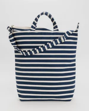BAGGU | Zip Duck Bag Navy Stripe