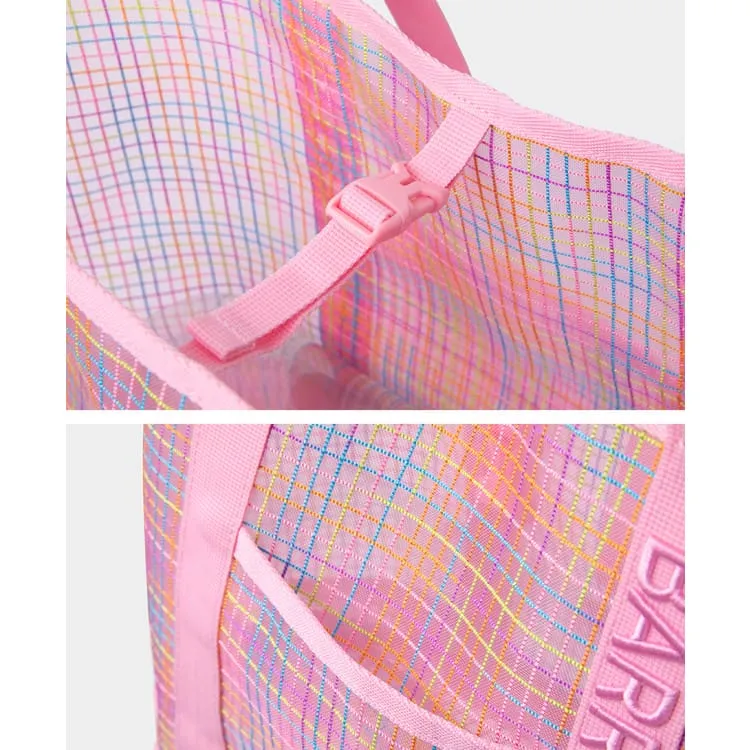 Barrel Surfer Mesh Beach Bag-PINK