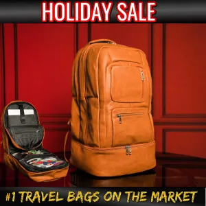 Brown Leather Carryon (HOLIDAY SALE)