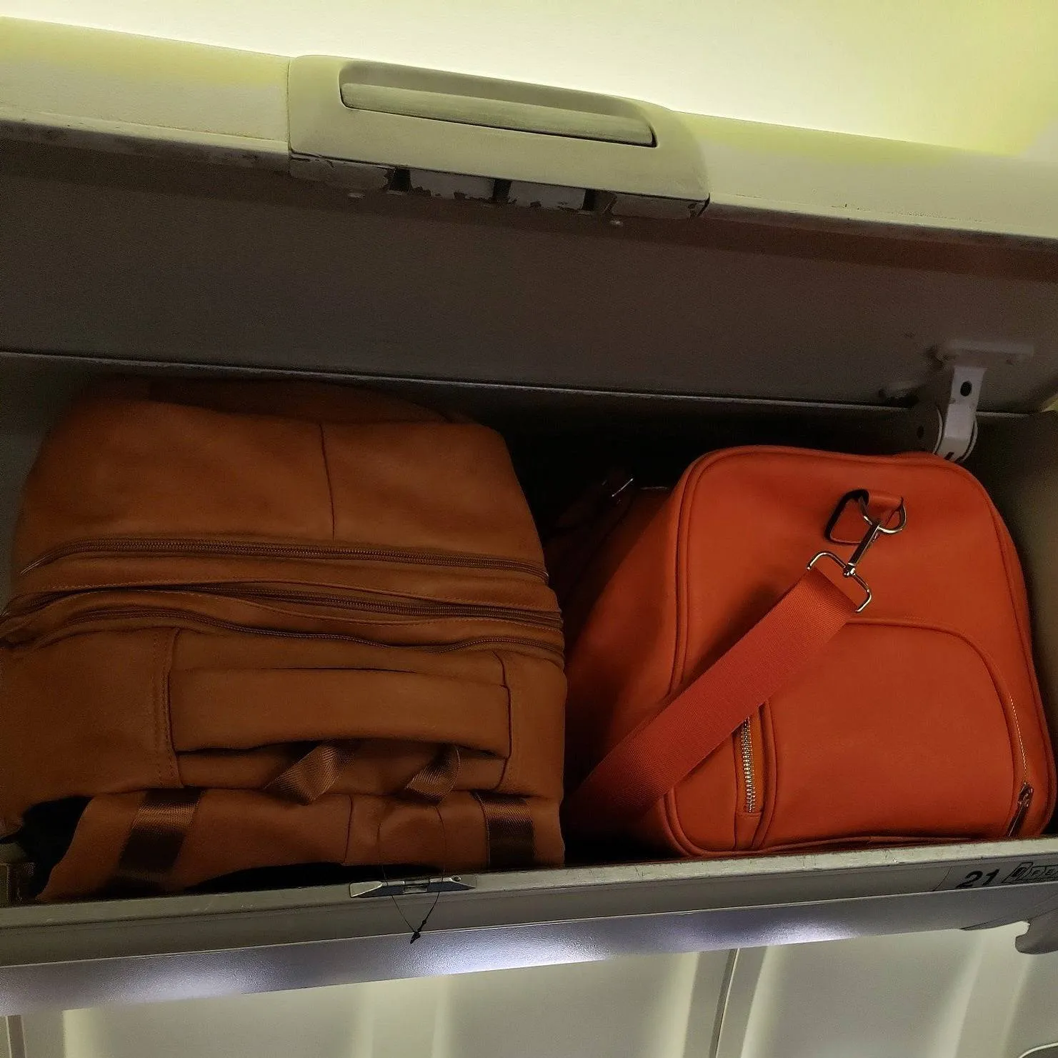 Brown Leather Carryon (HOLIDAY SALE)