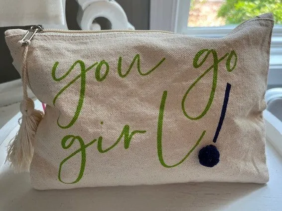 Canvas Accessories Zippered Bag