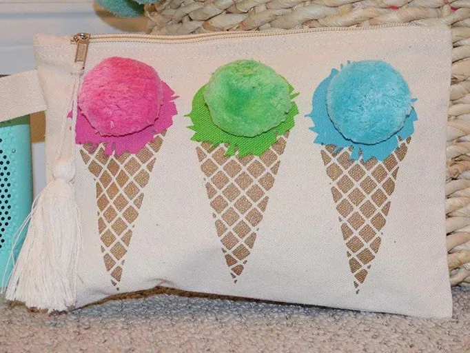 Canvas Accessories Zippered Bag