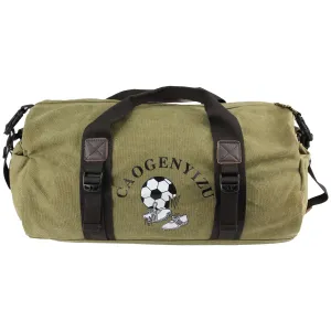 Canvas Duffle Bag Sports Duffel Shoulder Vintage Large Gym School Mens Travel