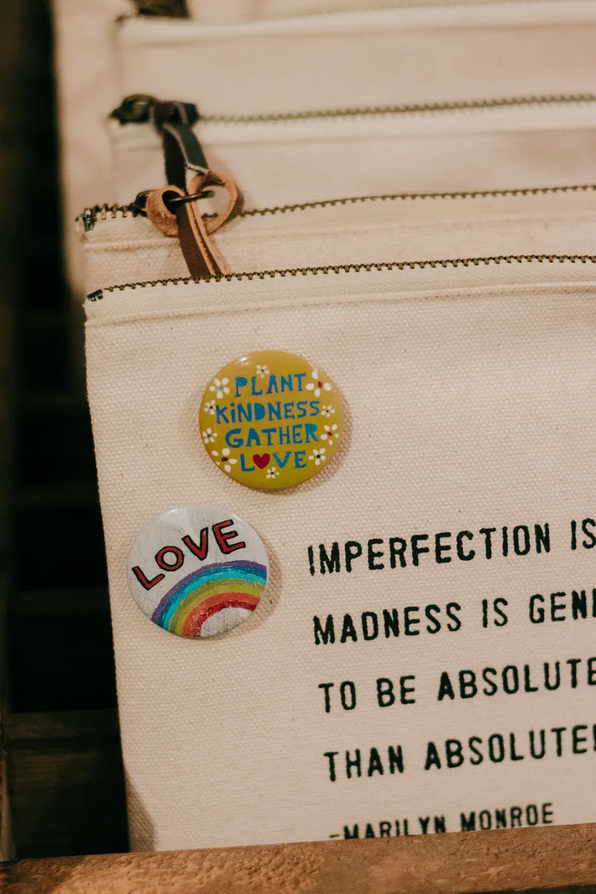 Canvas Quote Zip Bags