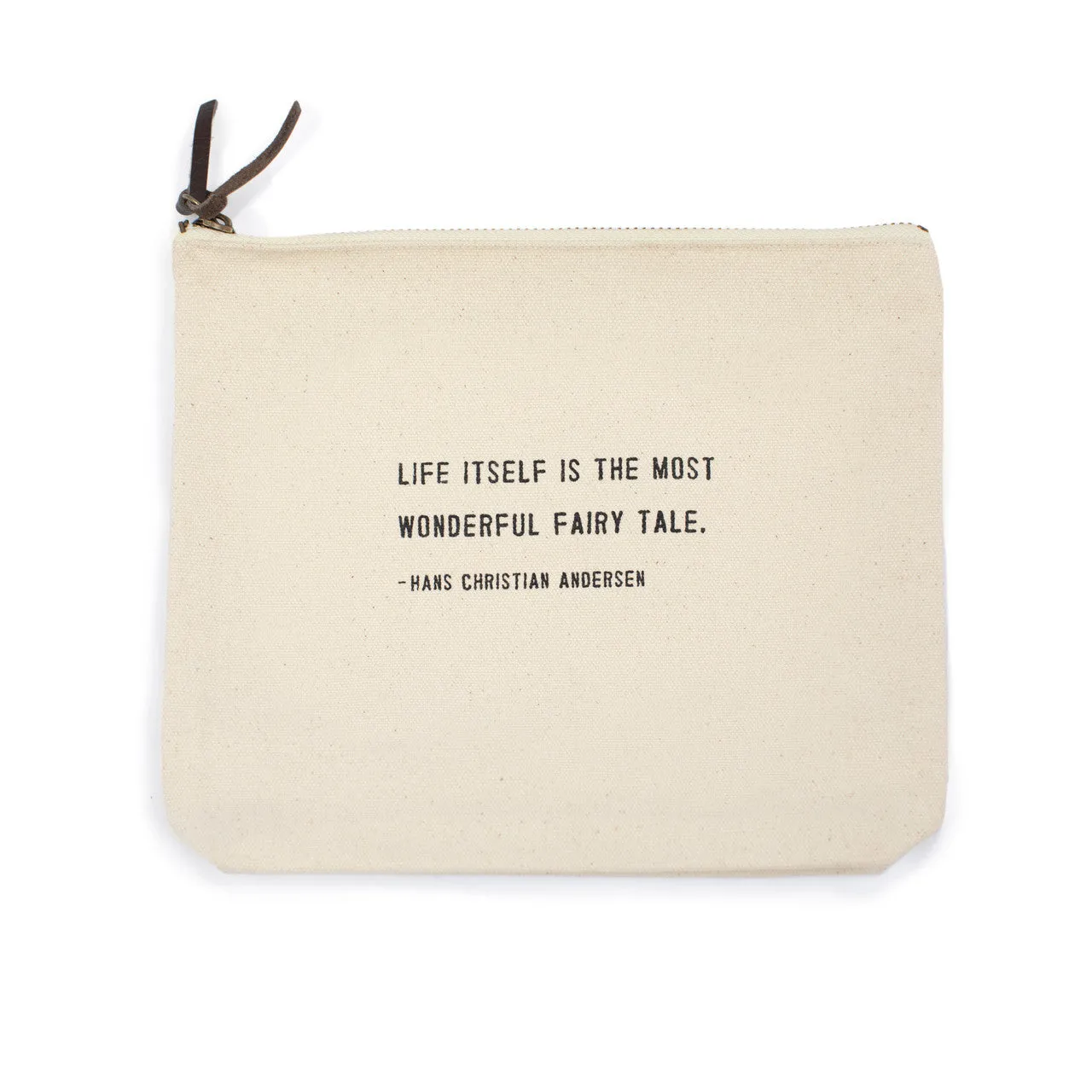 Canvas Quote Zip Bags