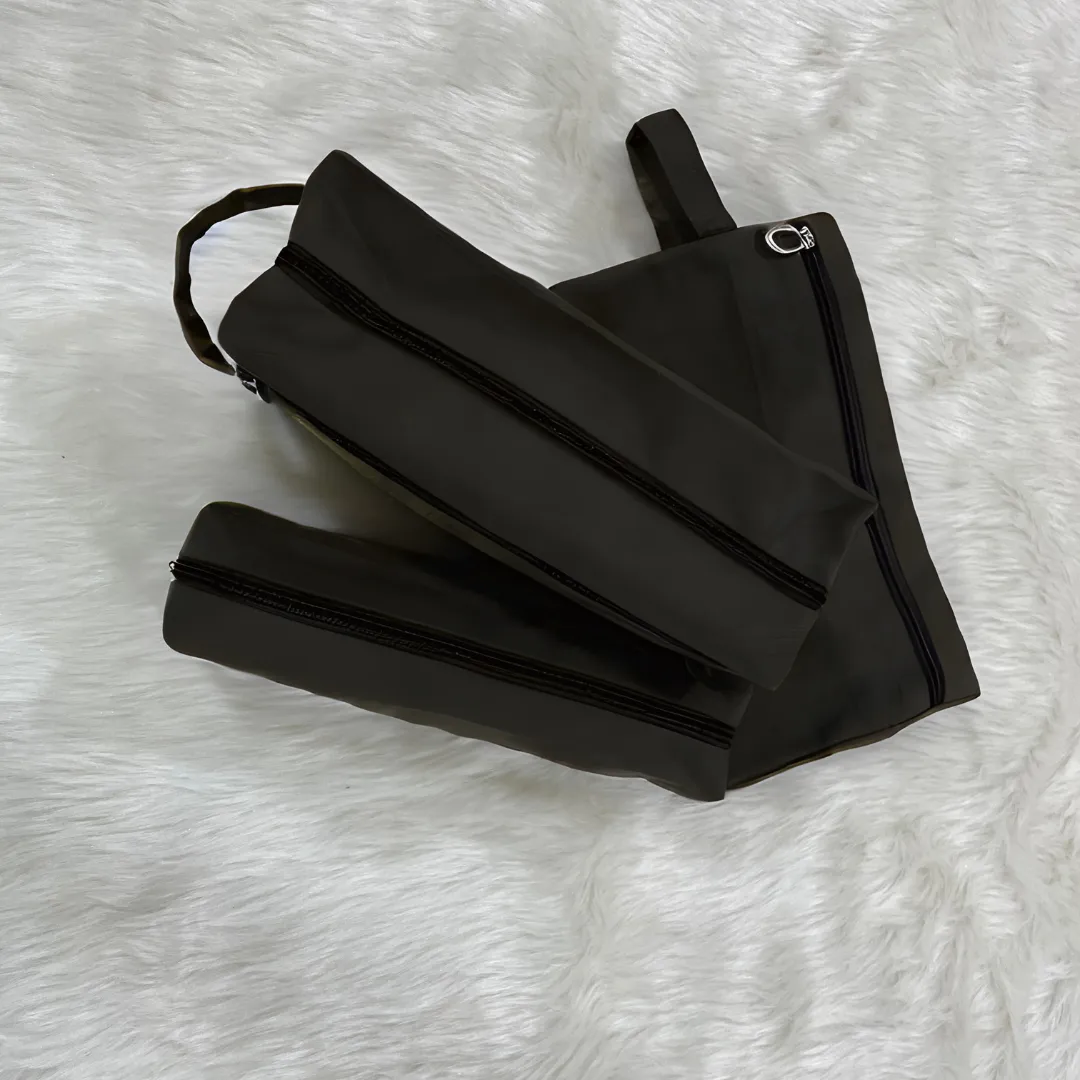 Canvas Trio Pouch Set