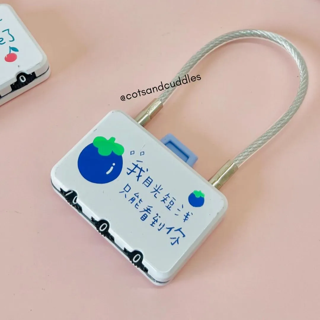 Cute Design Wire Hoop Mini Password Lock
