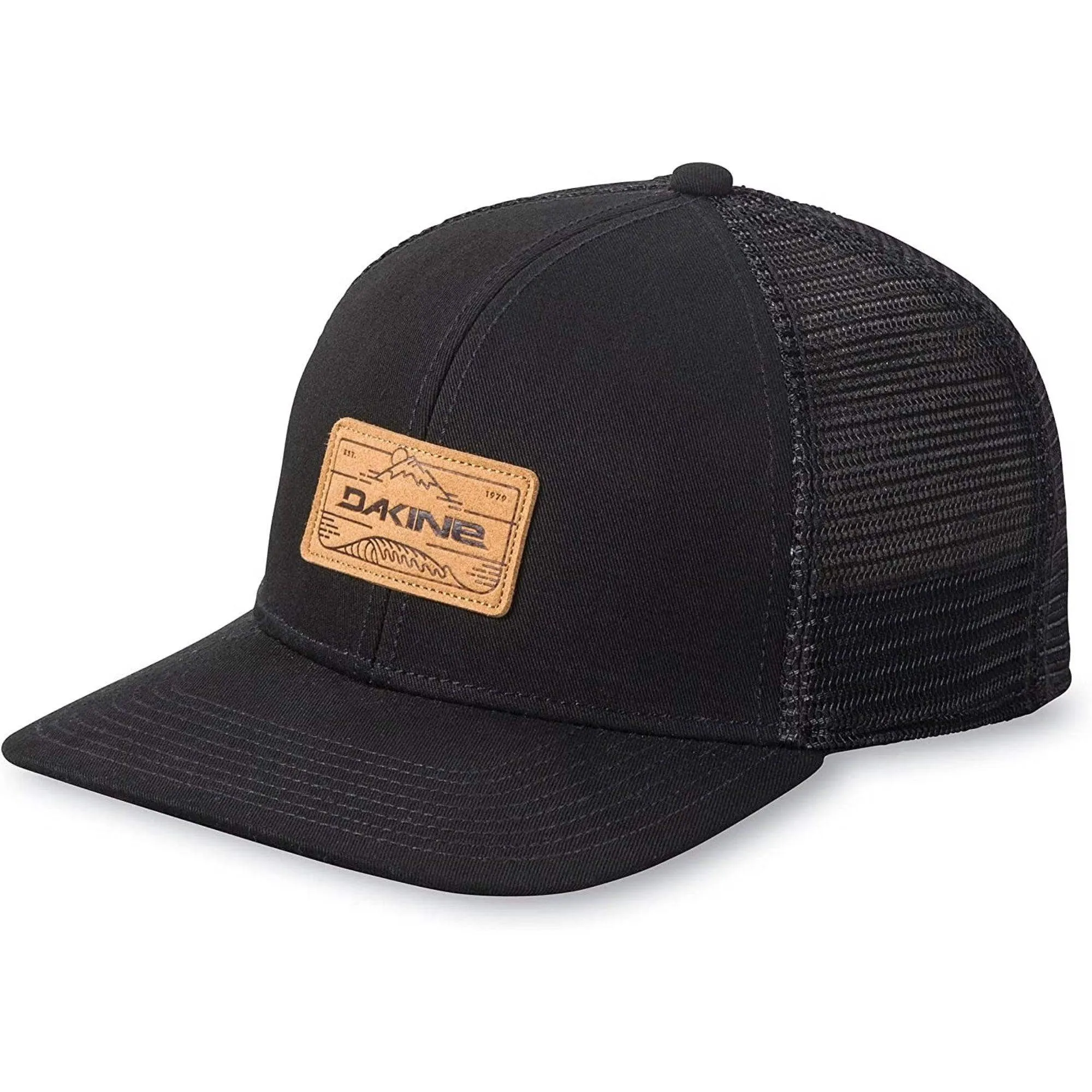Dakine Peak to Peak Trucker Hat Adjustable Snap Back W/ Woven Flag Label