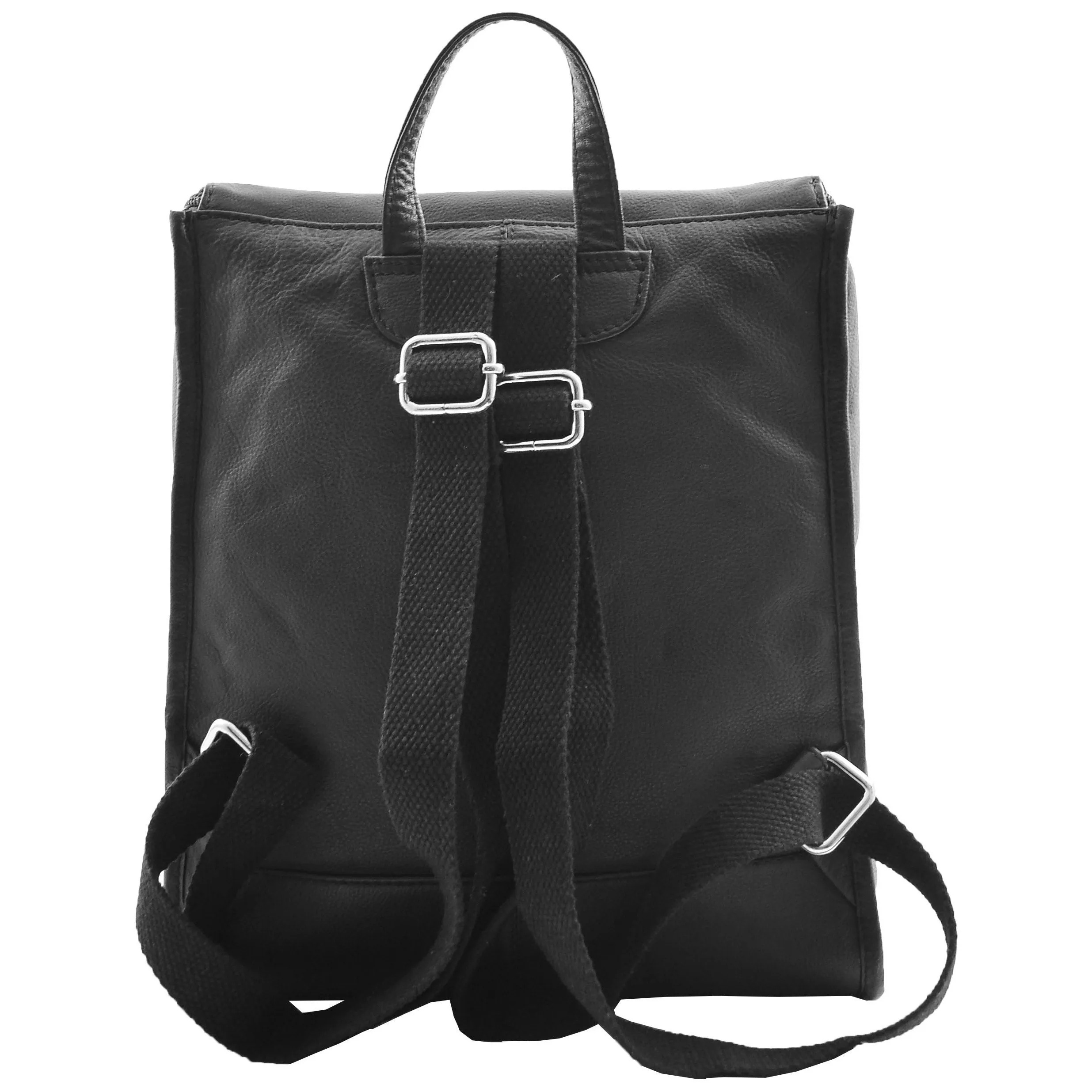 DR614 Real Leather Stylish Rucksack Backpack Black