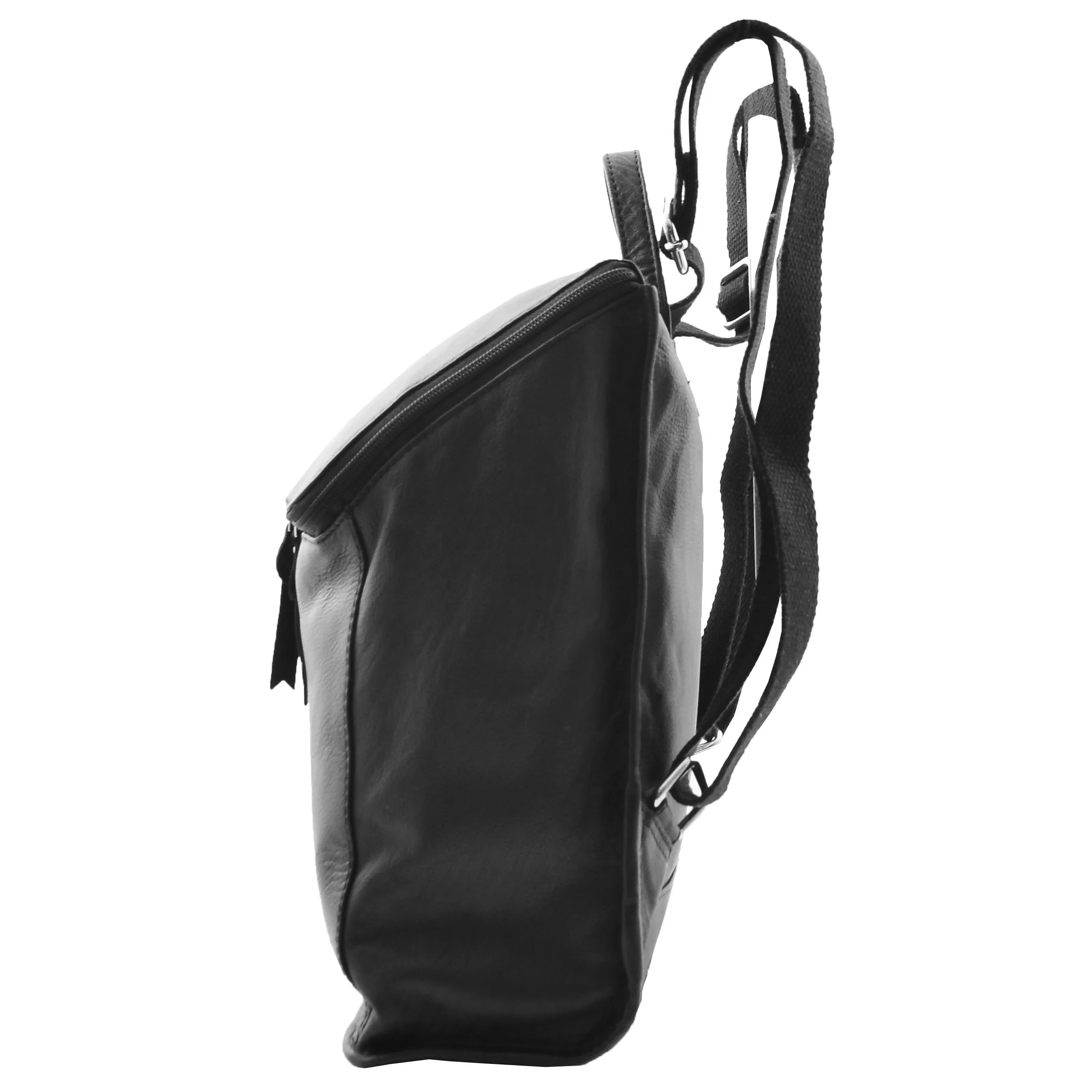 DR614 Real Leather Stylish Rucksack Backpack Black