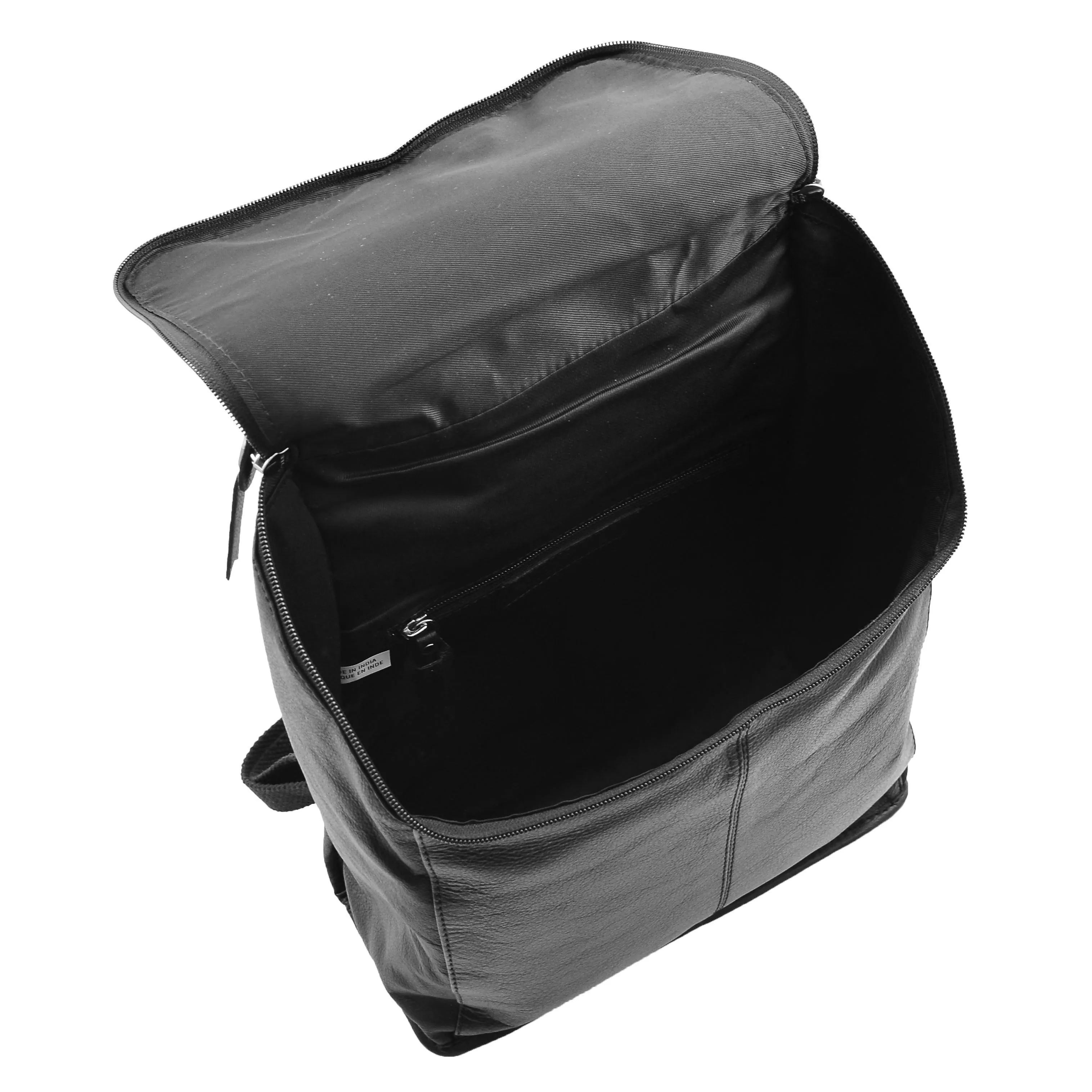 DR614 Real Leather Stylish Rucksack Backpack Black