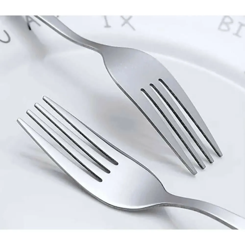 Elegant Stainless Steel Cutlery Set with Spoon, Fork, & Chopstick Set for All Ages