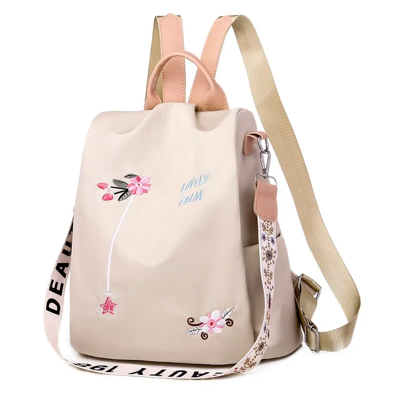 Fashion Anti-theft Women Backpacks Famous Brand High Quality Waterproof Oxford Women Backpack Ladies Large Capacity Backpack