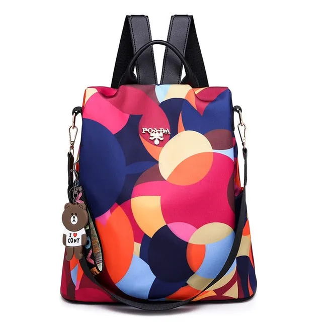 Fashion Anti-theft Women Backpacks Famous Brand High Quality Waterproof Oxford Women Backpack Ladies Large Capacity Backpack