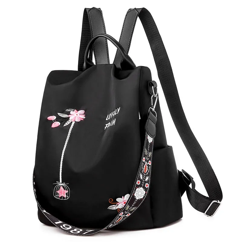 Fashion Anti-theft Women Backpacks Famous Brand High Quality Waterproof Oxford Women Backpack Ladies Large Capacity Backpack