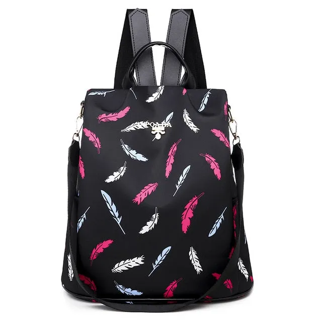 Fashion Anti-theft Women Backpacks Famous Brand High Quality Waterproof Oxford Women Backpack Ladies Large Capacity Backpack