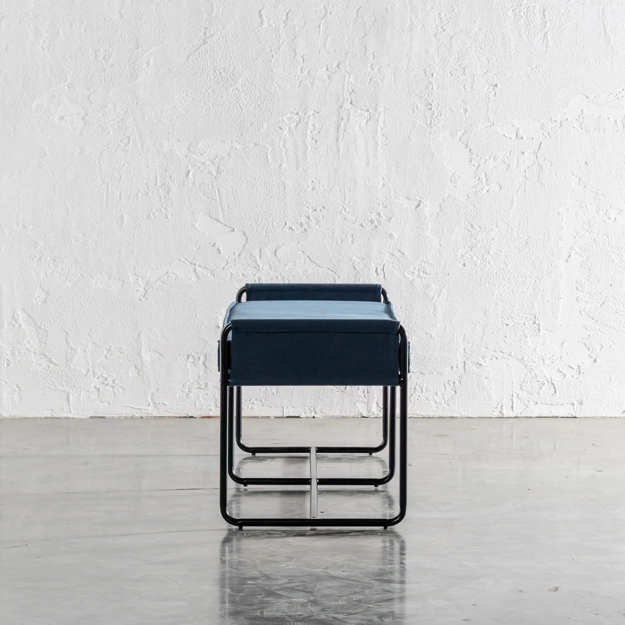 FINAL RELEASE  |  SEVILLA CONTEMPO BENCH W PIPED EDGING  |  DENIM BLUE