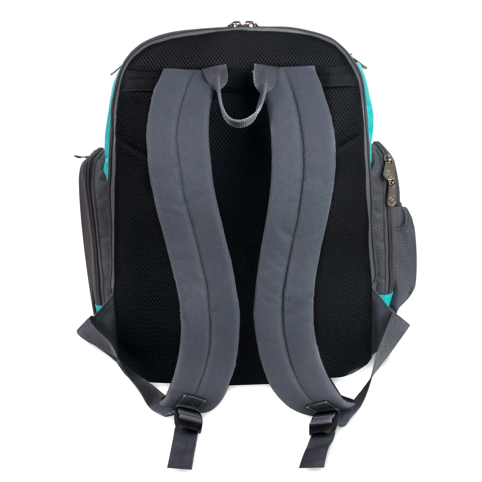 Fisher-Price Fastfinder Multi-Pocket Diaper Bag Backpack  -Teal & Grey