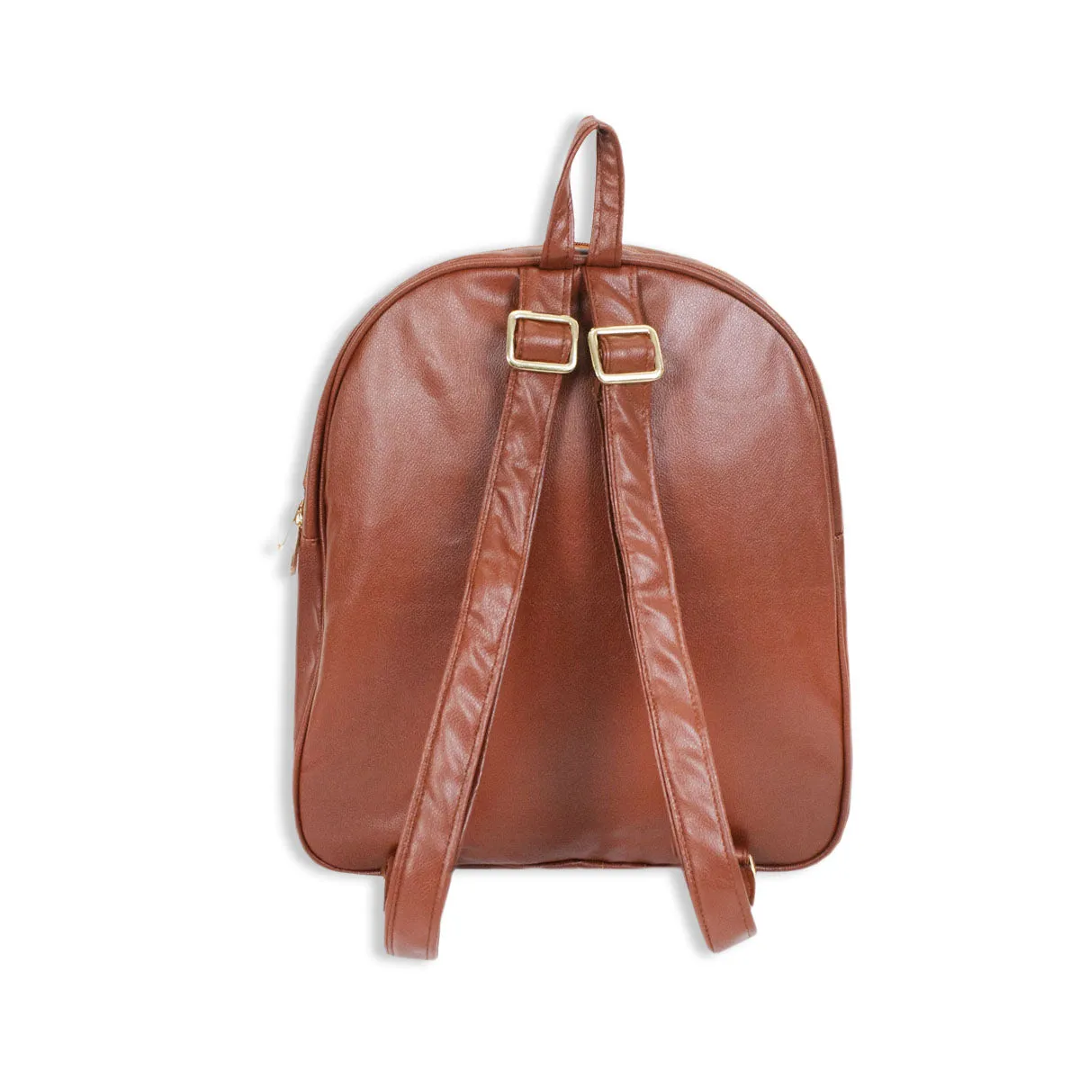 Green Waves Block-printed Backpack