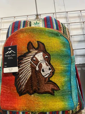 Hemp Backpack Horse- Wholesale