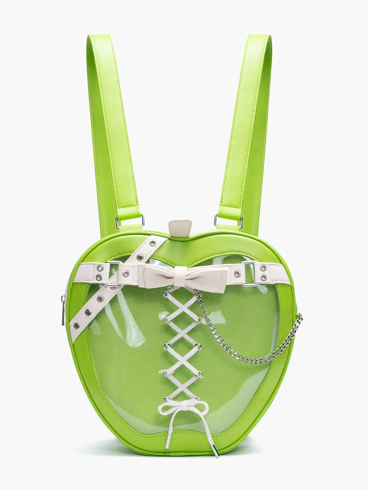 Hiatus Shoulder Dark Apple Backpack Gothic Bow Chain Belt Strap Bag