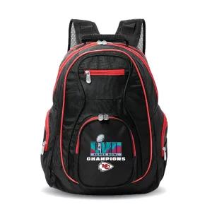 Kansas city Chiefs Super Bowl LVII Champions Premium Laptop Backpack- Red Trim