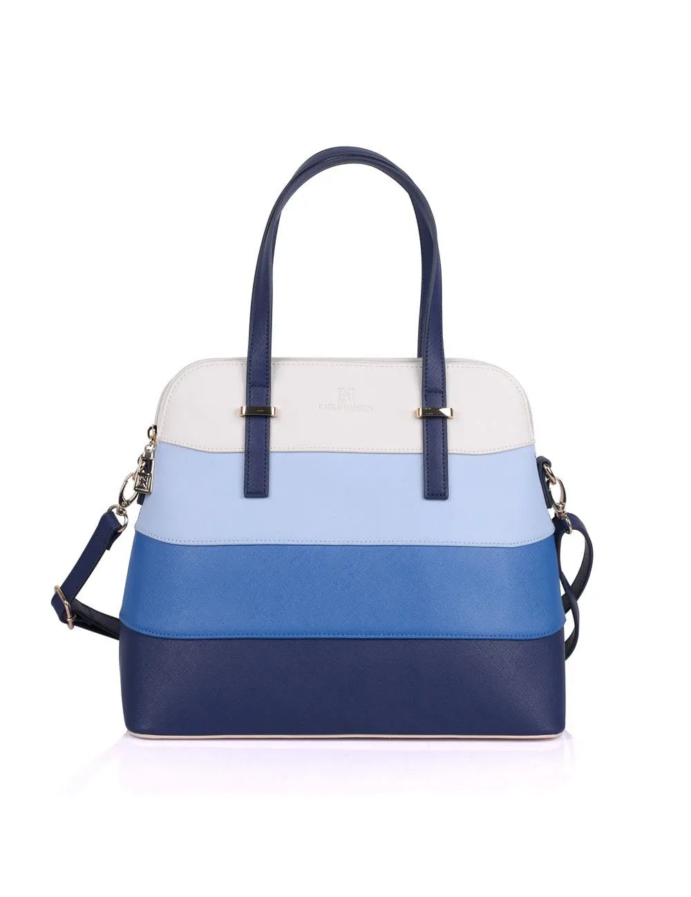 Karla Hanson Dome Shaped Grace Women's Satchel Bag Blue Tone