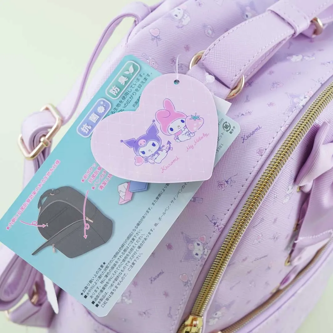 Kuromi Ribbon Backpack - Purple