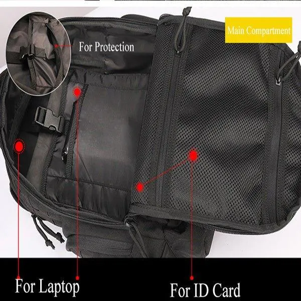 Large Molle Hiking Mountaineering Backpack