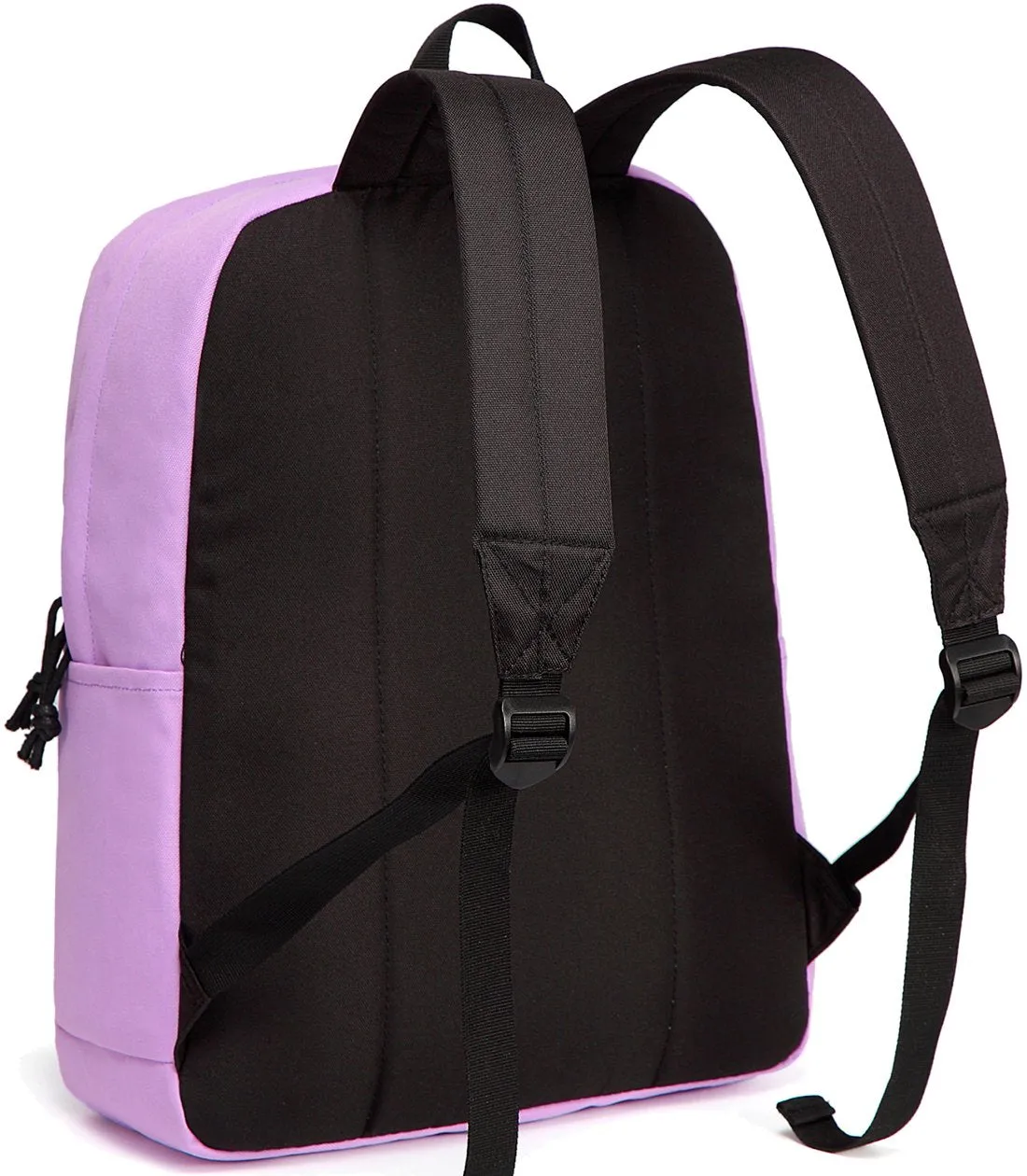 Lightweight Backpack for School, VASCHY Classic Basic Water Resistant Casual Daypack for Travel with Bottle Side Pockets (Orchid)