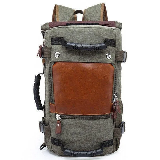 Men Canvas Travel Backpack