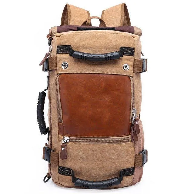 Men Canvas Travel Backpack