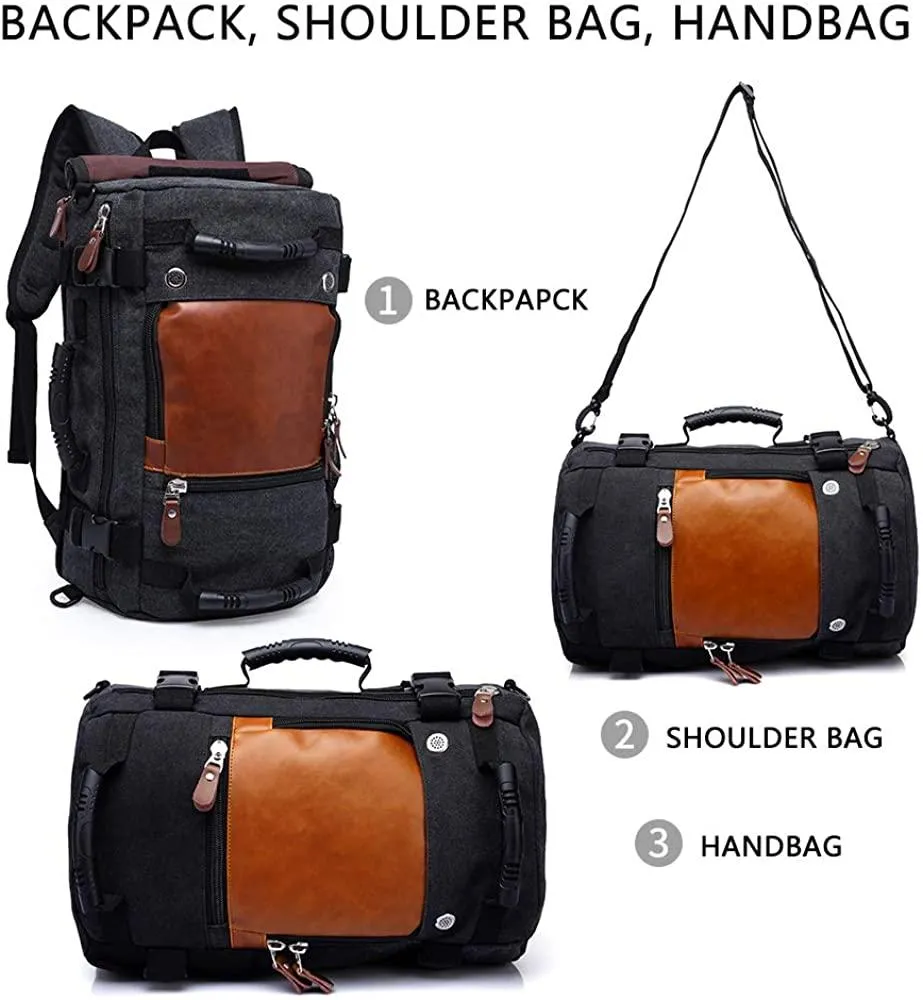 Men Canvas Travel Backpack