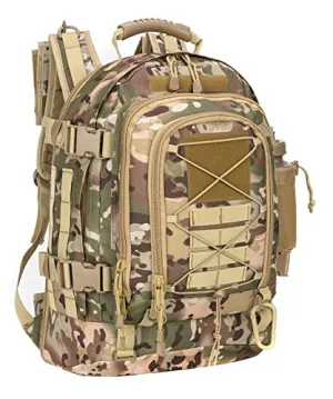 Military Expandable Travel Backpack Tactical Waterproof Work Backpack for Men(OCP)