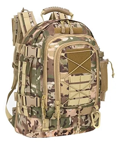 Military Expandable Travel Backpack Tactical Waterproof Work Backpack for Men(OCP)