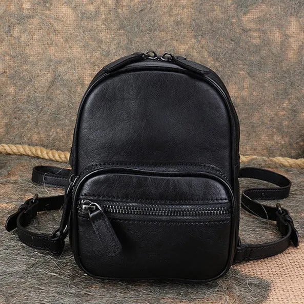 Mini Women's Rucksack Leather Stylish Backpacks For Women