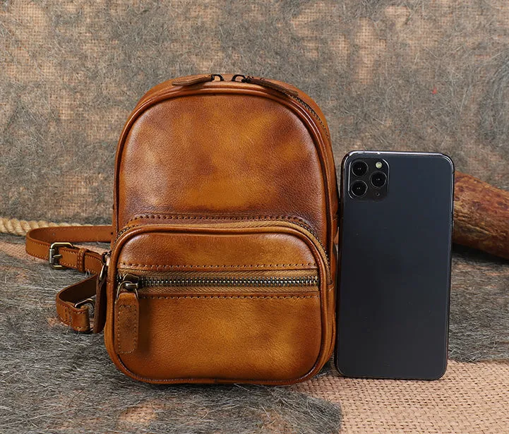 Mini Women's Rucksack Leather Stylish Backpacks For Women