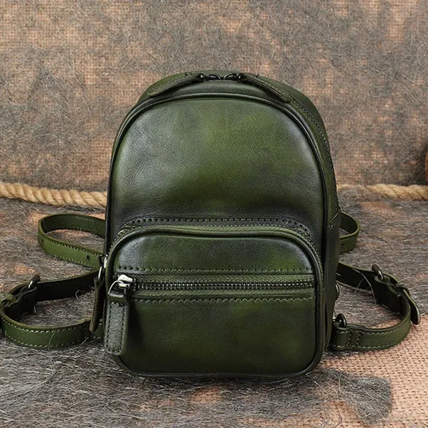 Mini Women's Rucksack Leather Stylish Backpacks For Women