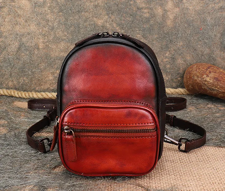 Mini Women's Rucksack Leather Stylish Backpacks For Women