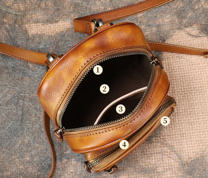 Mini Women's Rucksack Leather Stylish Backpacks For Women