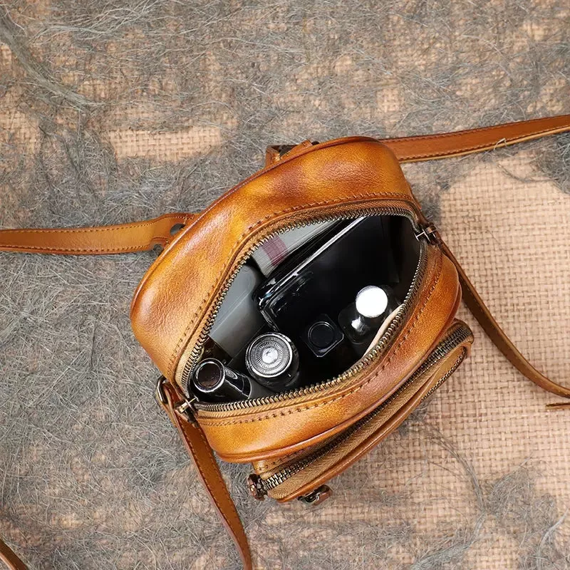 Mini Women's Rucksack Leather Stylish Backpacks For Women