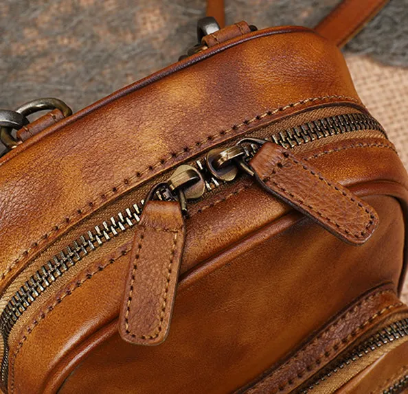Mini Women's Rucksack Leather Stylish Backpacks For Women