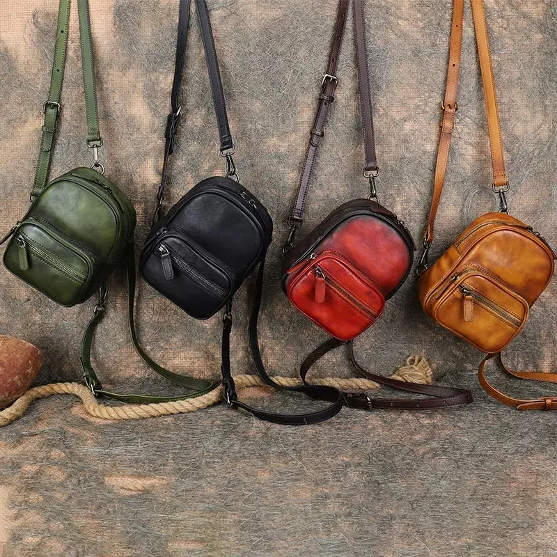 Mini Women's Rucksack Leather Stylish Backpacks For Women