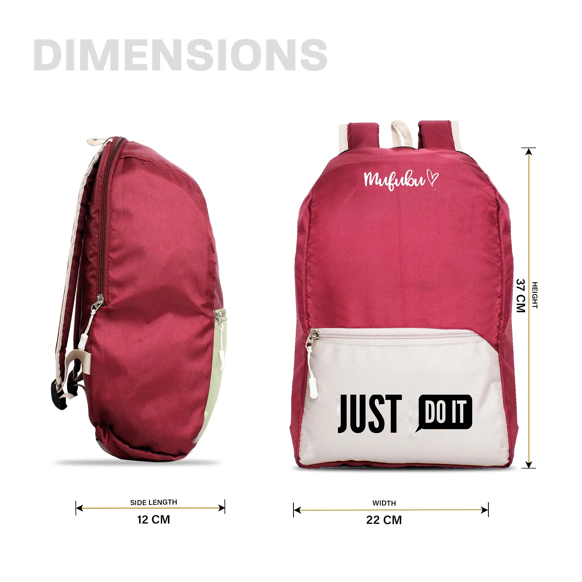 Nano Backpack 15 Ltr Just Do It Wine   Beige