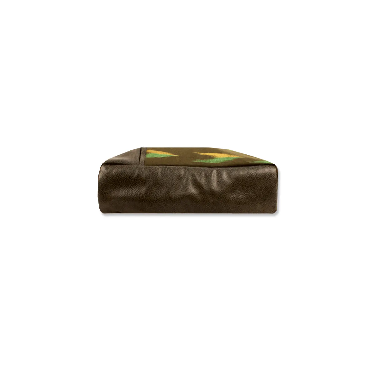 Off-beat Olive Ikat Office Bag