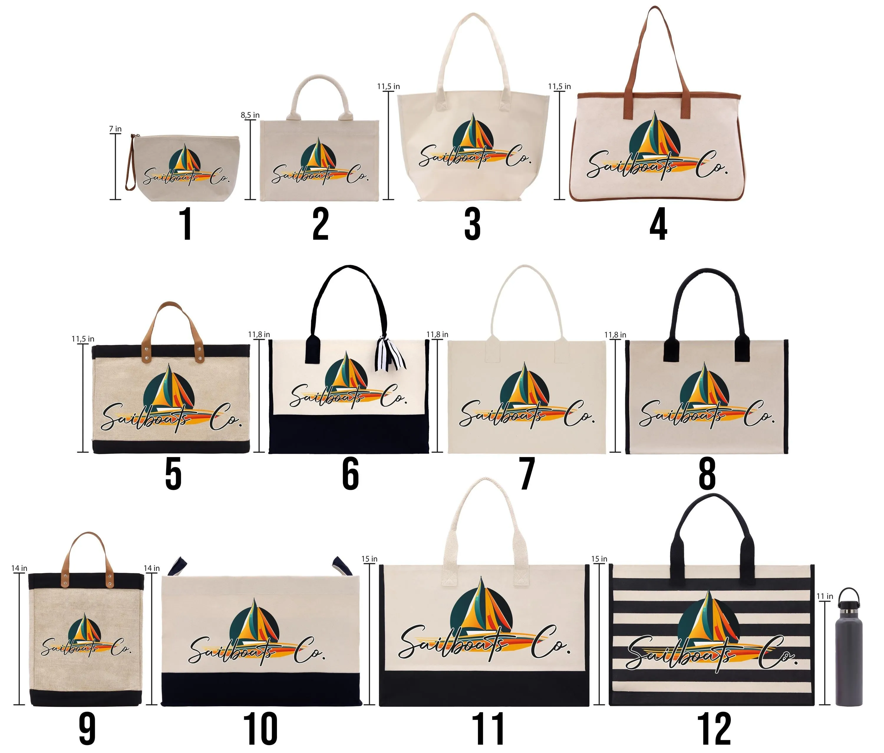 Personalized Travel Agent Cotton Canvas Tote Bag Custom Travel Agency Promotional Gift Bag Bulk Travel Agent Client Gift Tote Bag (RET1020)